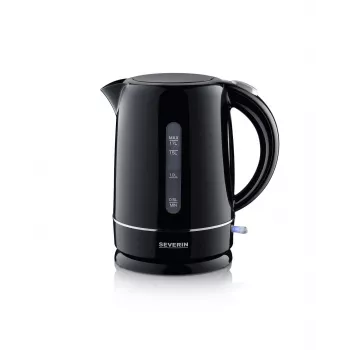 Severin WK 4322 electric kettle 1.7 L 2200 W Black