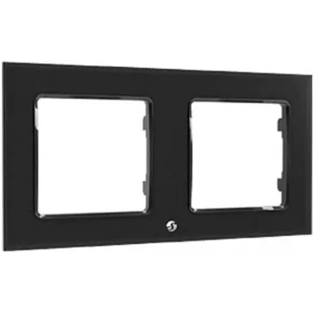 Cadre mural Shelly Wall Frame 2 rectangulaire blanc plastique 10 x 80 mm