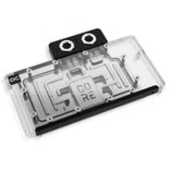 Liquid Cooling Block Alphacool Core RX 9070 XT Swift+ Transparent Chrome for GPU