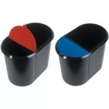 helit the double waste sorter 20,0 + 9,0 l black (H6103993)