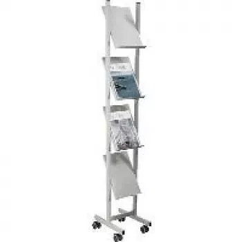 Helit H6813399 - Metall - Grey - 4 Regale - 260 mm - 390 mm - 1580 mm
