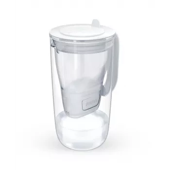 Brita Glass+1 Maxtra Pro Pure Performance glass filter jug, 2.5 L total / 1.5 L filtered, dishwasher safe, grey