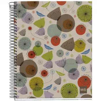 MIQUELRIUS College Notebook Eco Design 4 squared DIN A5 inner margin (A246399)