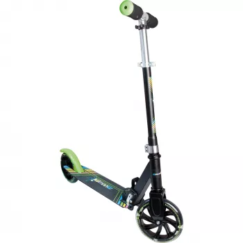 Kick scooter Muuwmi Aluminium NEON 180 mm with lights – aluminium deck, 180 mm wheels, integrated LED lights