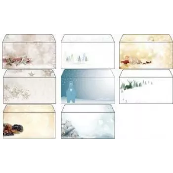 Christmas envelopes Sigel DU450 for Christmas candle design, DIN long