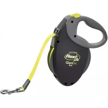 Flexi Giant Neon M Retractable Dog Lead, 8 m, Black/Yellow