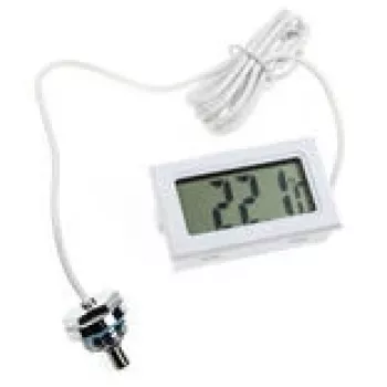 Digital Thermometer Lamptron TS708 with G1/4 inch Thread Connector, White