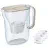 Water filter jug BRITA Style Essential 2.4 L with 3 replacement cartridges (sand)