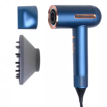 Adler Hair Dryer | AD 2271 SUPERSPEED | 1500 W | Number of temperature settings 6 | Ionic function | Diffuser nozzle | Blue