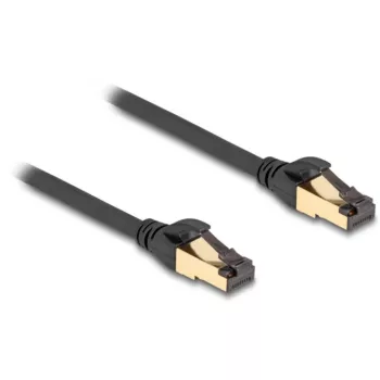 Network Cable DeLOCK RJ45 Cat.6A male to male S/FTP 1m Black