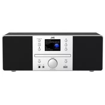 JVC RD-E874B All-in-One Audio System, Internet/DAB+/FM Radio, CD, Bluetooth, 20 W, Black