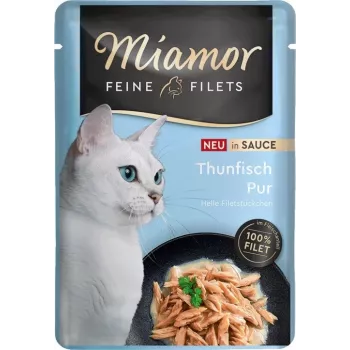 Miamor Fine Filets tuna in sauce wet cat food, 100 g