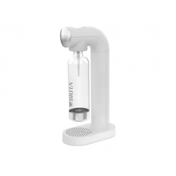 BRITA sodaONE Sparkling Water Maker with 1 L PET Bottle and CO2 Cylinder, up to 60 L per Cylinder, White