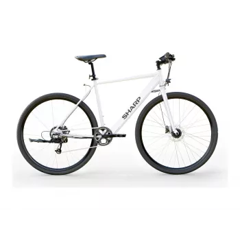 Sharp Gravel E-Bike 250W Motor App 70km White glanz