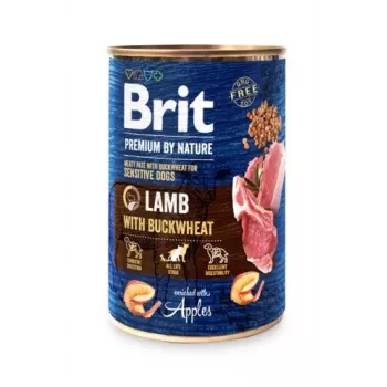 Brit Premium by Nature Lamb with Buckwheat wet dog food 400 g