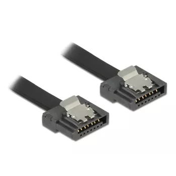 SATA Cable DeLOCK 0.2m 2xSATAIII Black