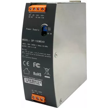 Edimax DP-150W54V Industrial DIN-Rail Power Supply, 150 W, 54 V