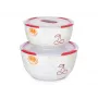 Ensemble de bols OURSSON BS4781RC/DC rond céramique 3 L blanc 2 pièces