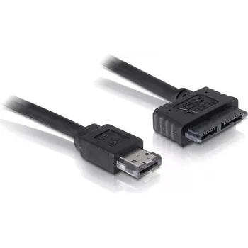 DeLOCK 84413 Power Over eSATA Cable, Slimline SATA to 11-pin USB/eSATA, 0.5 m