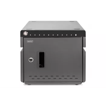 Digitus Mobile Desktop Charging Cabinet for 10 Notebooks/Tablets up to 13inch, UV-C, USB-C, Black