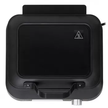 Waffle maker Adler AD 3087 — electric Belgian waffle iron, 2200 W, 2 rectangular plates 9×17 cm, black