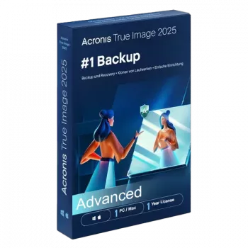 Acronis True Image Advanced + 500GB Acronis Cloud Storage | 1 PC/MAC | 1 Year