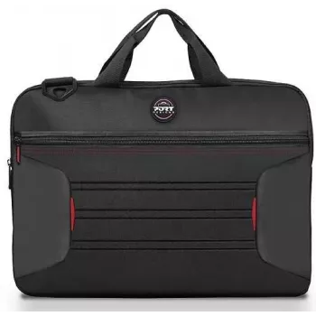Port Designs PREMIUM PACK 17.3 501874 Messenger Laptop Case 43.9 cm (17.3 inch) with Wireless Mouse, Polyester, Black