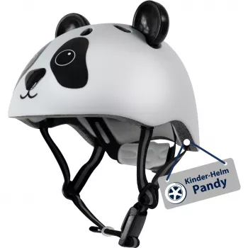 HUDORA Pandy children's helmet white/black, size 48-52