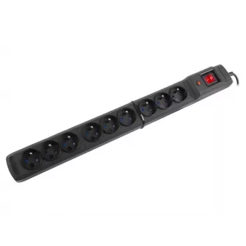 Surge Protector Armac M9/15/CZ Black 9 AC Outlets 250V 1.5m