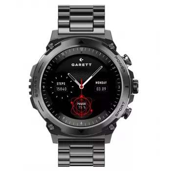 Smartwatch Garett Atom Black Steel