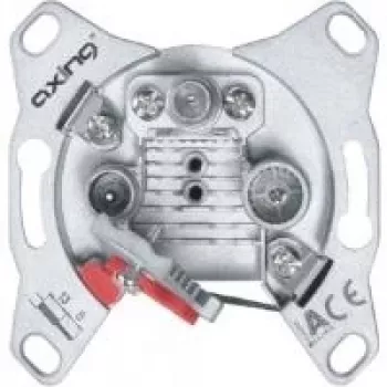Socket outlet R/TV+SAT Axing BSD 963-20N Grey
