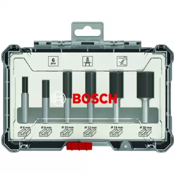 Bosch 2607017466 Router Groove Cutter Set, 6 pieces