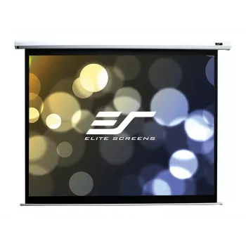 Elite Screens Spectrum Series Electric100V motorized projection screen, 100 inch (254 cm), 4:3, MaxWhite 1.1 gain, White