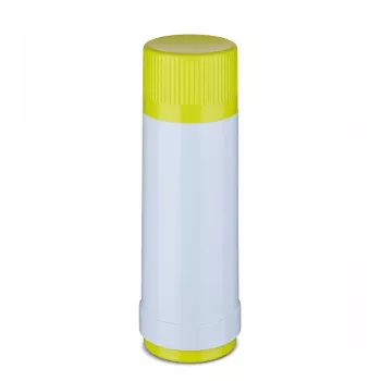 ROTPUNKT glass thermos, 0.75 L, polar-el-summer squash (white-yellow)