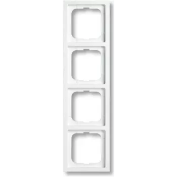 Busch-Jaeger future linear 1724-184K 4-Gang Cover Frame, Studio White
