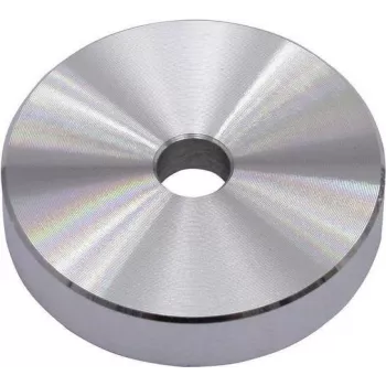 Omnitronic Puck Centre Piece for Vinyl Singles, Aluminium, Silver