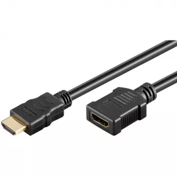 Goobay High-Speed HDMI extension cable with Ethernet, HDMI 2.1, 8K @ 60 Hz, 5 m, HDMI male > HDMI female