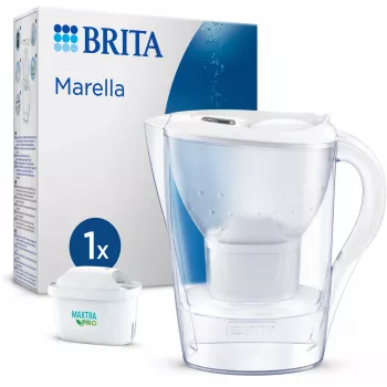 Brita 125219 Marella Water-saver Filter Set 2.4 L White