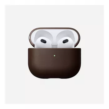 Leather AirPods Case Nomad V3 Rustic Brown — protective leather cover for AirPods charging case