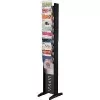 Magazine rack Paperflow 278N.01, metal housing, black matte, 300×385×1620 mm