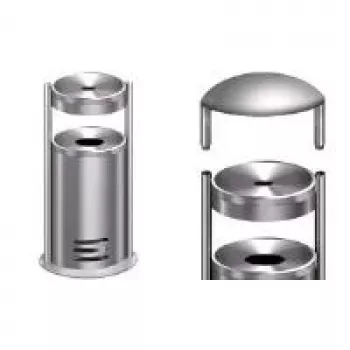 Ashtray Round Kerkmann 6291 Stainless Steel