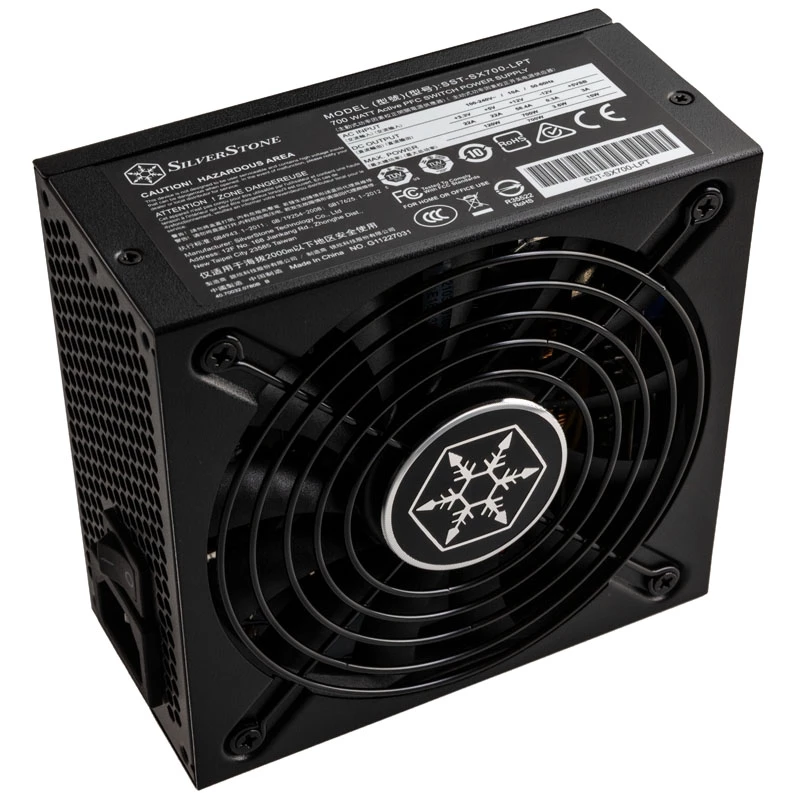 SilverStone SFX Series SX700-LPT - V1.1 - Alimentation (interne) - ATX12V 2.4/ EPS12V / SFX-L - 80 PLUS Platinum - AC 120/230 V - 700 watts - PFC actif - noir