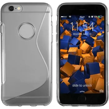 mumbi TPU Case S-Design transparent black for Apple iPhone 6/6s (MUMBI_4498)