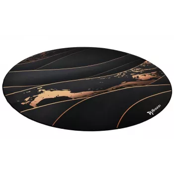 Floor pad Arozzi Zona Round Floor Pad — Black/Gold, round protective mat for flooring