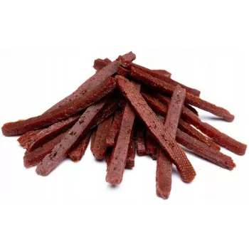 Dog treat Hilton Rabbit Strips 500 g — rabbit meat dietary treat, 500 g sachet, 30% protein, 3% fat