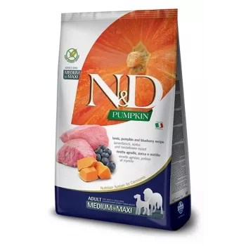 FARMINA N&D Pumpkin Lamb&Blueberry Adult Medium & Maxi - croquettes pour chien - 12 kg