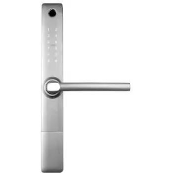 Access controller handle Eura ELH-20H4 silver — door handle-mounted access control