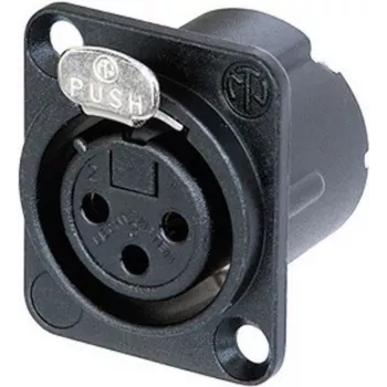 Neutrik NC3FD-LX-B Connectivity Accessory Black