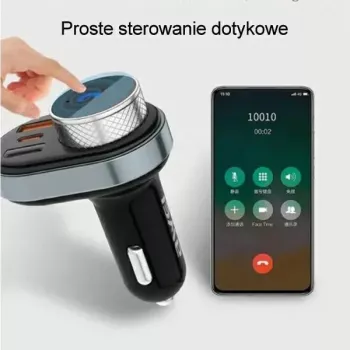 Hands-free kit Awei C-843 Bluetooth 5.0 with FM transmitter, USB and USB-C connections