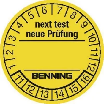 Benning Inspection Labels 300 pc(s) for Device Tester 756212 (Ø) 30 mm Next Inspection (756212)